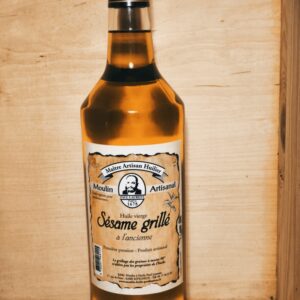 Huile de sésame grillée à l’ancienne – Fabrication artisanale 1 litre